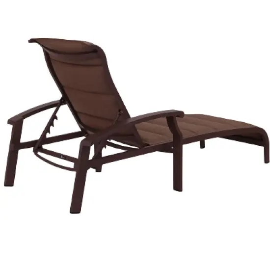 Courtyard Casual Madison Padded Sling Chaise Lounge  Price is for 2 Chaise Lounges Alum frame in powder coating  12pcs/stack image {7}