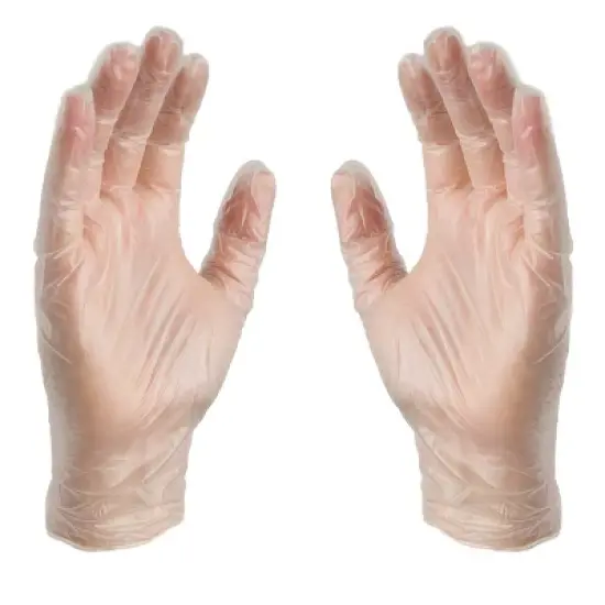 AMMEX Professional Clear Vinyl Exam Gloves - Light Duty, Medical Grade - Great for Childcare, Medical, Dental, Veterinary, Cleaning, and Food Service image {1}