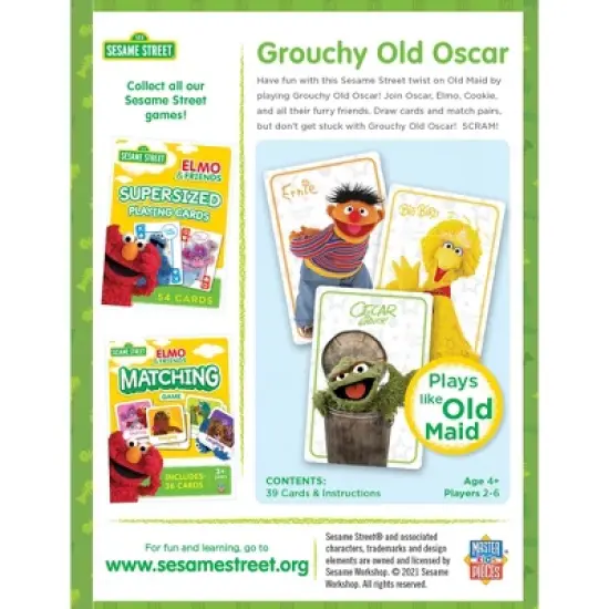 MasterPieces Kids Games - Sesame Street Grouchy Old Oscar Card Game image {3}