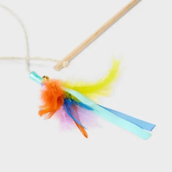 15.6" Feather Wand Cat Toy - Boots & Barkley&trade; image {2}