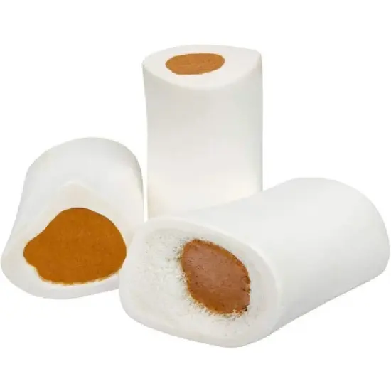 Pawstruck Small Filled Dog Bones Made in USA Stuffed Bulk 3" Femur Dog Dental Treats & Chews, American Made image {8}