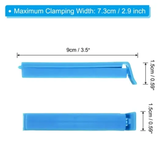 Unique Bargains Plastic Reusable Home Kitchen Storage Sealing Clips 10 Pcs image {1}