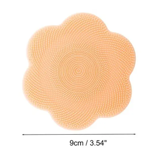 Unique Bargains Silicone Facial Cleansing Brush with Suction Cup 3.54"x3.54"x1.18" 1 Pc image {3}