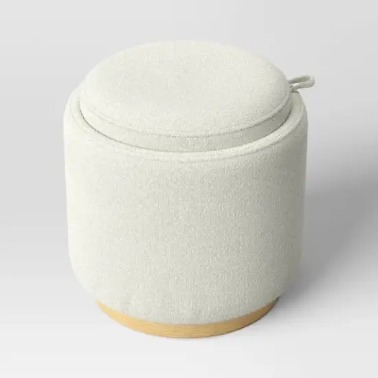 Round Upholstered Storage Ottoman - Room Essentials&trade; image {7}