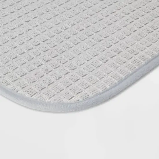 18"x 24" Drying Mat Light Gray - Brightroom&trade;: Polyester Dish Mat for Kitchen, Machine Washable image {2}