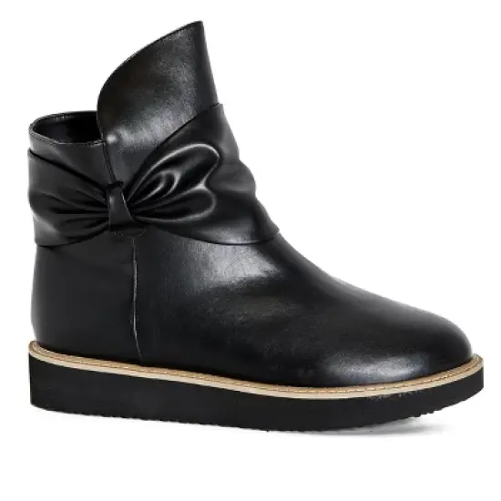 Women's Wide Fit Tatiana Ankle Boot - Black | CLOUDWALKERS image {1}