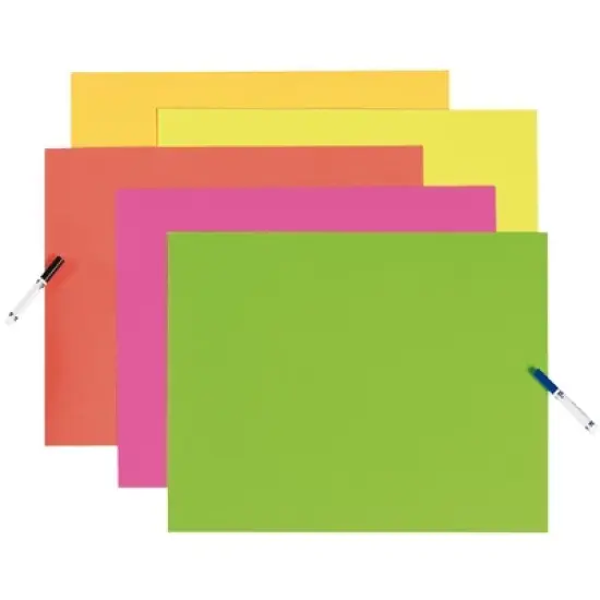 Pacon 12 Pt Railroad Board, 22 x 28 Inches, Assorted Hot Colors, 50 Sheets image {3}