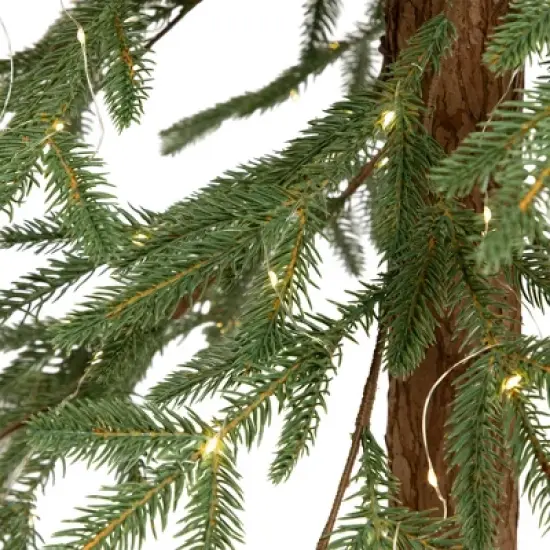 Northlight Pre-Lit Medium Alpine Artificial Christmas Tree - 6' - Clear LED Lights image {8}