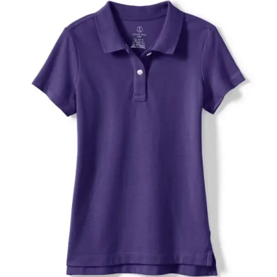 Lands' End School Uniform Girls Short Sleeve Feminine Fit Mesh Polo Shirt image {7}