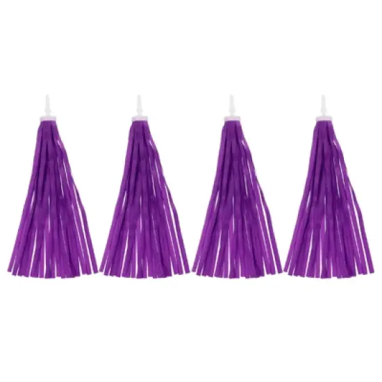 Unique Bargains Handlebar Tassel Ribbon Decorations Scooter Bike Streamers 4 Pcs image {13}