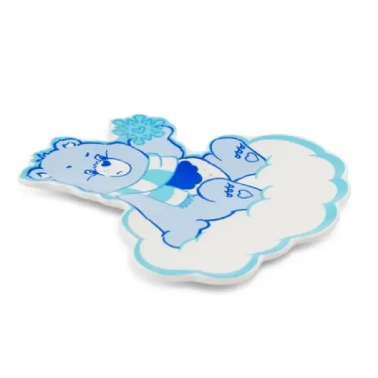 Silver Buffalo Care Bears Holiday Grumpy Bear Sculpted Ceramic Trinket Tray Dish image {1}