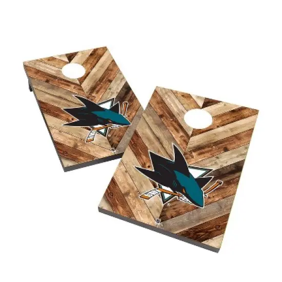 NHL San Jose Sharks 2'x3' Cornhole Bag Toss Game Set image {1}