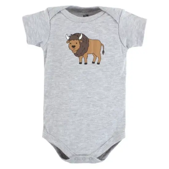 Hudson Baby Cotton Bodysuits, Wild Buffalo image {2}
