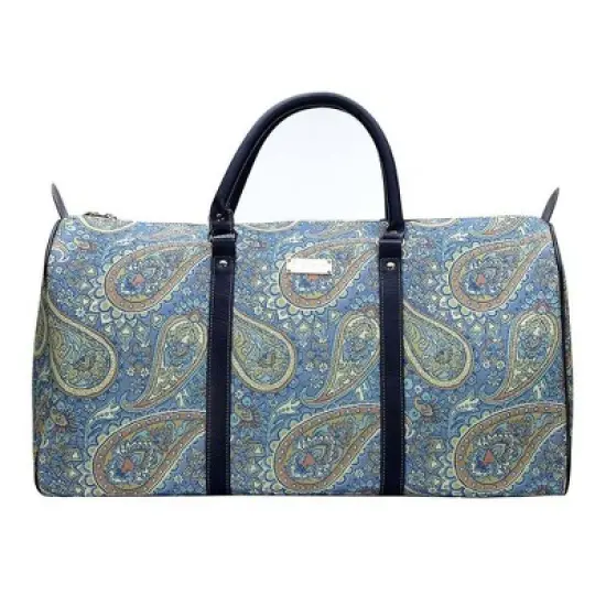 Signare USA Paisley Blue Big Holdall/Duffel Bag image {8}