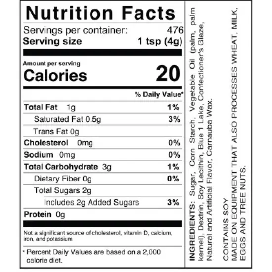 Mystic Sprinkles Plumpkins - Better In Blue Jimmies 4.2lb Bulk Bag image {4}