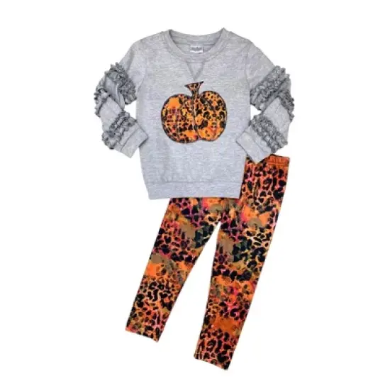 Girls Always Autumn Frill Pullover & Legging Set - Mia Belle Girls image {1}