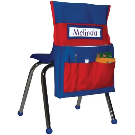 Carson Dellosa Education Chairback Buddy&trade; Blue and Red Pocket Chart Storage (1 piece) image {5}