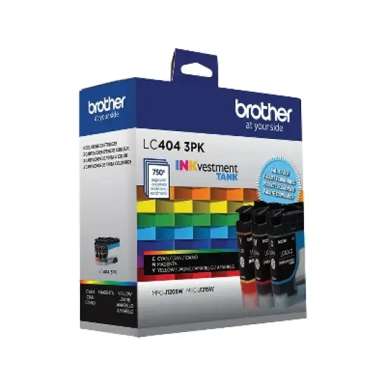 Brother LC4043PKS Cyan/Magenta/Yellow Standard Yield Ink Cartridges 3/Pack image {3}