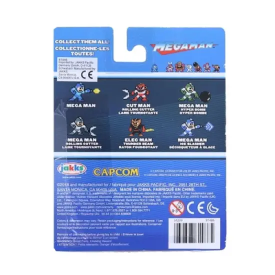 Jakks Pacific Mega Man 8 Bit Figure | Mega Man w/ Hyper Bomb image {1}
