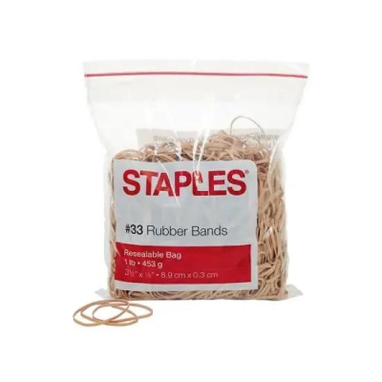 Staples Economy Rubber Bands Size #33 1 lb. 808634 image {3}