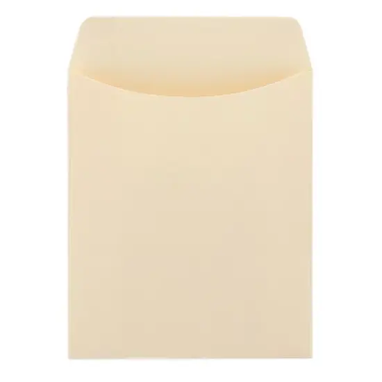 Hygloss Bright Sticky Back Library Pockets, Manila, Pack of 300 image {2}