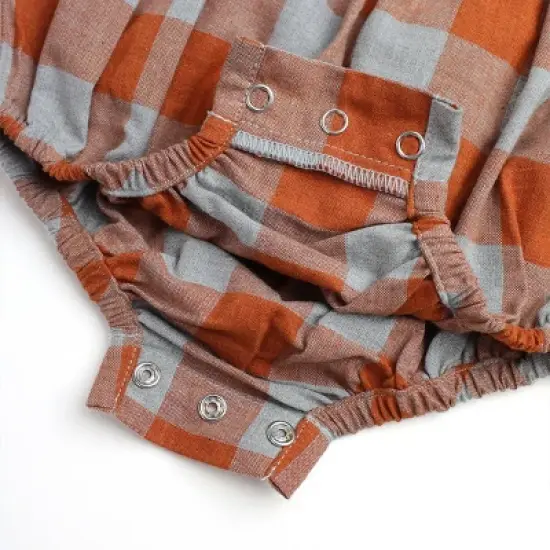 RuffleButts Infant Girls Long Sleeve Ruffle Trim Bubble Romper image {4}