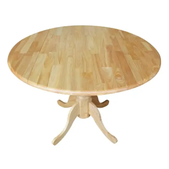 42" Mason Round Dual Drop Leaf Dining Table - International Concepts image {6}