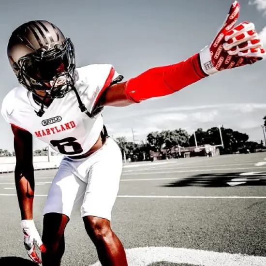 Battle Sports Clown Adult Cloaked Football Receiver Gloves image {1}