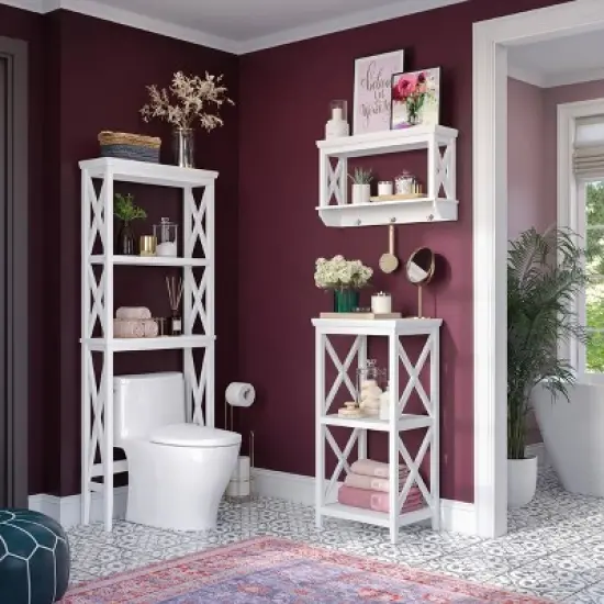 3 Hook La Crosse Wall Shelf - RiverRidge Home image {2}