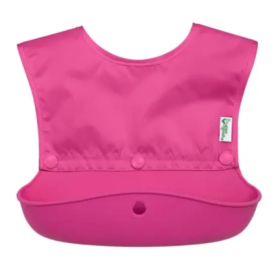 Green Sprouts Snap & Go Silicone Food-Catcher Bib (2 pack) image {2}