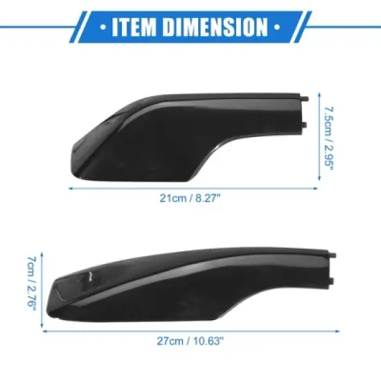 Unique Bargains Car Roof Rack Side Rails End Cover Shell Cap for Toyota RAV4 2001-2005 Durable Plastic Black 4pcs image {5}