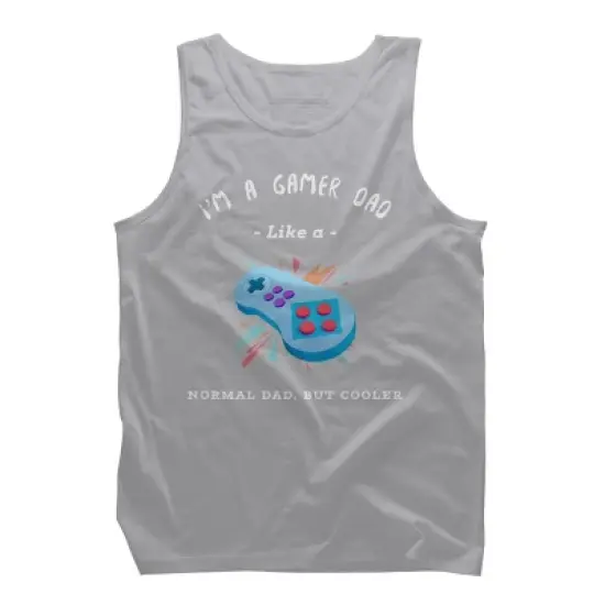 Men's Design By Humans Gamer Dad Like A Normal Dad, But Cooler By KaiHamilton Tank Top image {7}