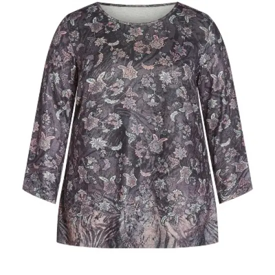 Women's Plus Size Evie Top - peach | AVENUE image {2}