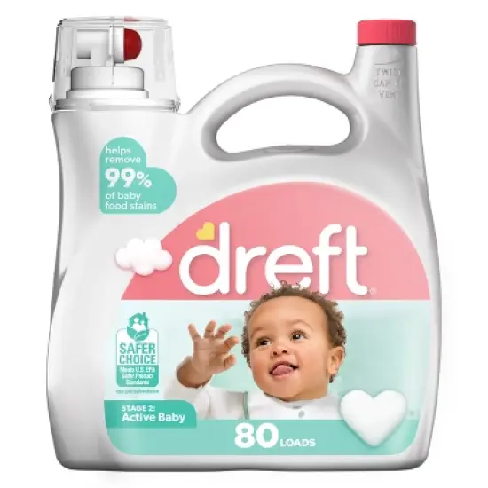 Dreft Stage 2: Active Baby Liquid Laundry Detergent image {17}