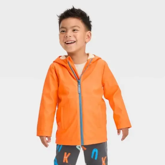 Toddler Tiger Rain Coat - Cat & Jack&trade; Orange image {3}