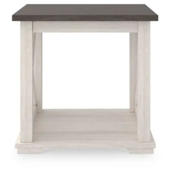 Dorrinson End Side Table White/Black/Gray - Signature Design by Ashley image {6}