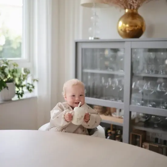 Mushie Deluxe Feeding Kit (Pink Flowers/Blush) image {2}