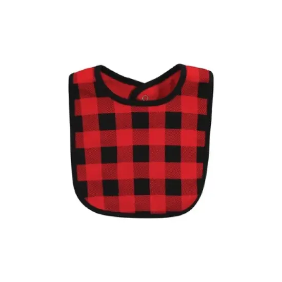 Hudson Baby Unisex Baby Cotton Bib and Headband or Caps Set, Christmoose, One Size image {4}