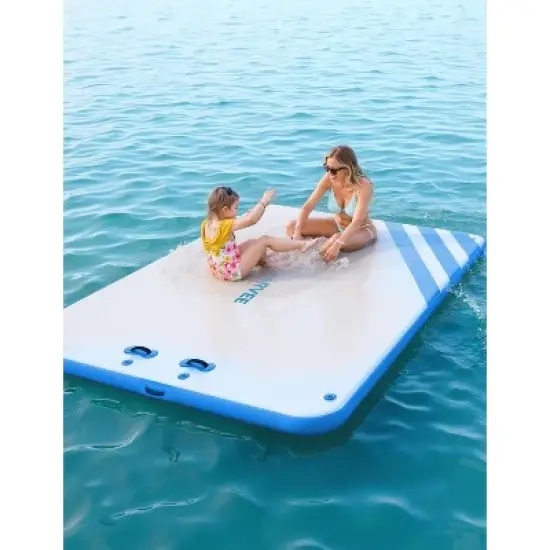 Garvee Inflatable Floating Dock Air Dock Platform, Capacity - Heavy-Duty PVC Raft for Pool/Lake image {2}