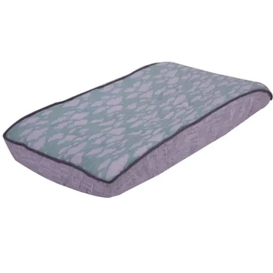 Bacati - Clouds in the City Mint/ Clouds Quilted Changing Pad Cover image {7}