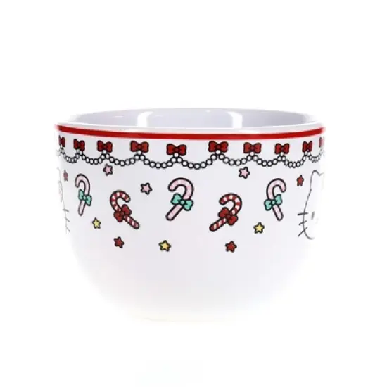Silver Buffalo Sanrio Hello Kitty Holiday Ceramic Soup Mug | Holds 24 Ounces image {1}