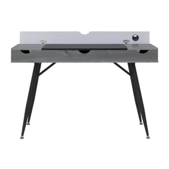 Nook Modern Office, Laptop and Writing Desk with Storage Compartments - Calico Designs image {3}