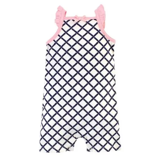 Touched by Nature Baby Girl Organic Cotton Rompers 3pk, Bright Butterflies image {1}