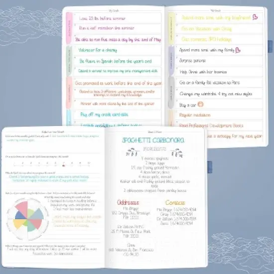 Undated PRO Schedule Planner Weekly/Monthly 8.5"x11" Periwinkle - Legend Planner image {4}