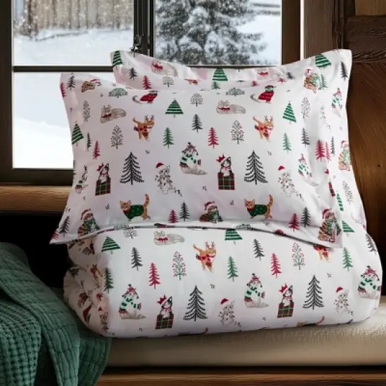 Meowy Christmas Comforter Set - Levtex Home image {3}