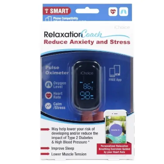 ChoiceMMed Pulse Oximeter with Relaxation Coach image {5}
