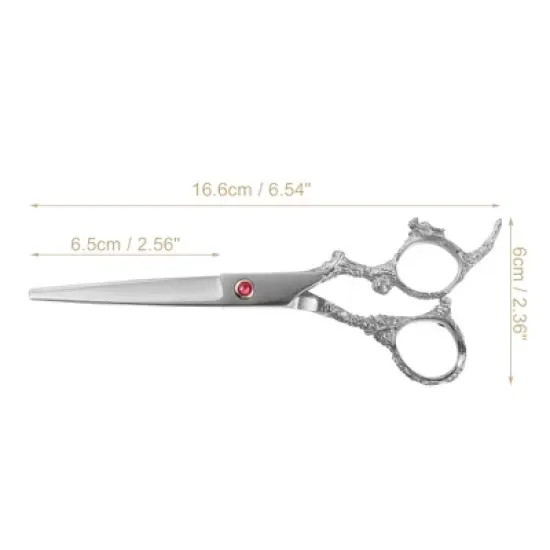 Unique Bargains Hair Scissors, Hair Cutting Scissors, Professional Barber Scissors, Stainless Steel Razor, 6.54" Long image {3}