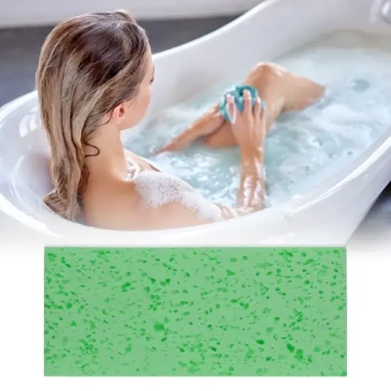 Unique Bargains Honeycombs Rectangular Bath Sponge 1 Pc image {4}