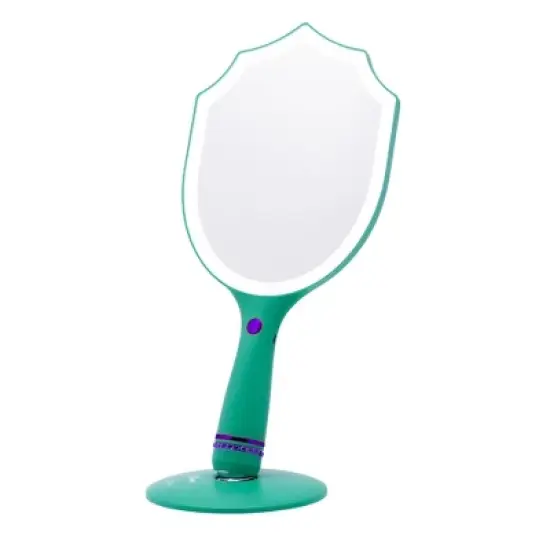 Impressions Vanity Ariel LED Handheld Makeup Mirror With Standing Base image {3}