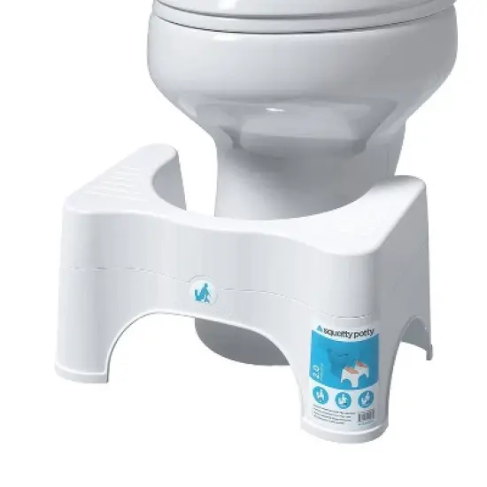 7"-9" Adjustable 2.0 Toilet Stool White - Squatty Potty image {1}